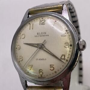 Vintage Elgin Automatic Germany Mechanical Watch Works Running